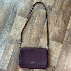 Kate spade burgundy crossbody purse
